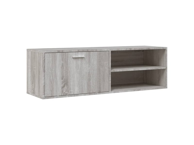  Meuble tv - banc tv - meuble de rangement sonoma gris 120x34x37 cm bois d'ingénierie  - Conforama A