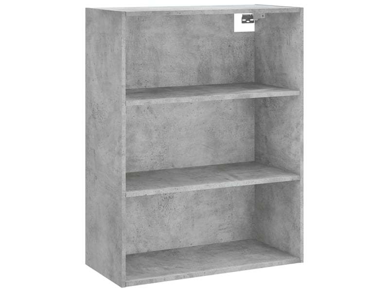  Buffet haut - bahut - meuble de rangement gris béton 69,5x34x180 cm bois d'ingénierie  - Conforama E