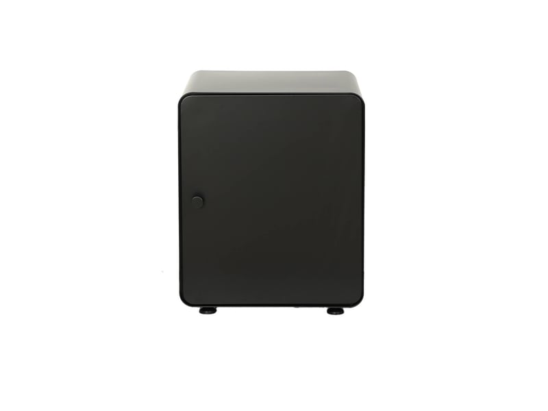  Table de chevet industrielle acier 1 porte noir - tribeca  - Conforama B