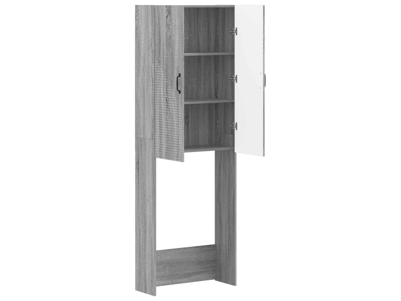  Armoire de toilette, meuble de toilette haarlem sonoma gris 66x25.5x190 cm  - Conforama D