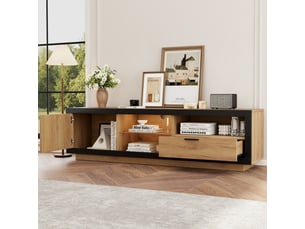 Meuble tv coloris bicolore 160 cm <strong></strong>  <strong></strong>