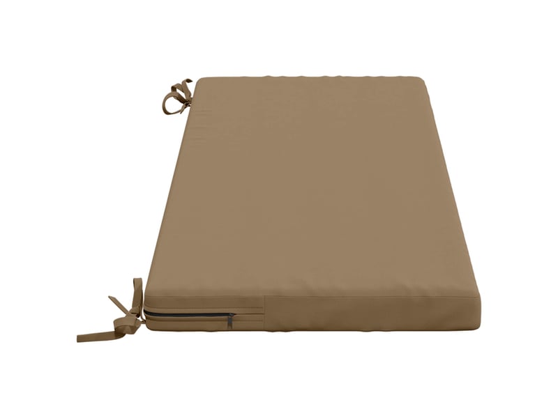 Coussin de banc, coussin d'assise, coussin de canapé soest 100 % polyester taupe 100 x 40 x 5 cm cf53569 - Conforama D