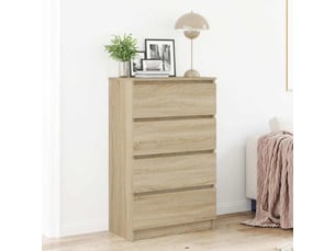 Buffet - bahut - meuble de rangement chêne sonoma 60x35x98,5 cm bois d'ingénierie