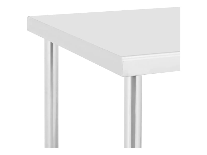  Table de travail en inox premium 70 x 120 cm 158 kg acier inoxydable argenté 14_0010026  - Conforama B