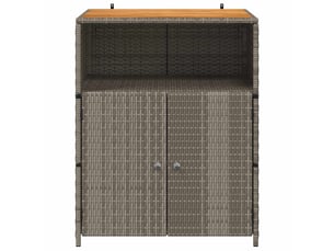 Armoire 70 x 50 x 87 cm rangement pratique style moderne en polyester gris 02_0059654