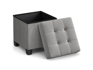 Pouf / repose pied gris