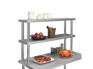 Etagère 120 cm coloris argenté  