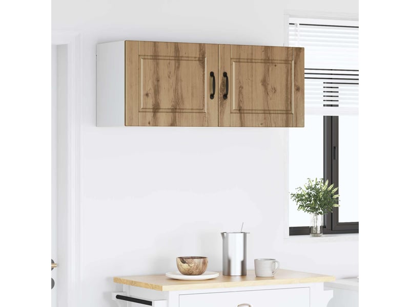  Armoire de cuisine 2 pcs chêne artisanal bois d'ingénierie shl6218  - Conforama D
