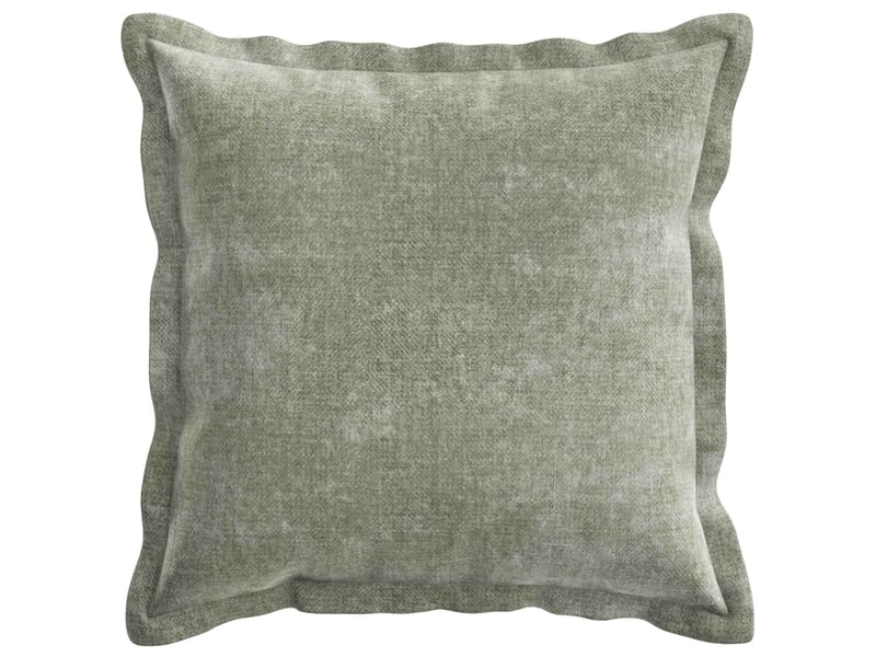 Lot de 6 housses de coussin houten vert 35 x 35 cm tissu chenille cf49872 - Conforama C