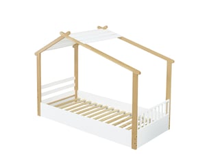 Lit cabane 90x200 cm SEYAKANY   coloris blanc