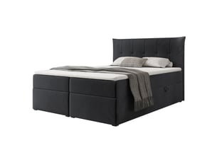 Lit coffre 140x200 cm IDOHOME CHESTER coloris noir