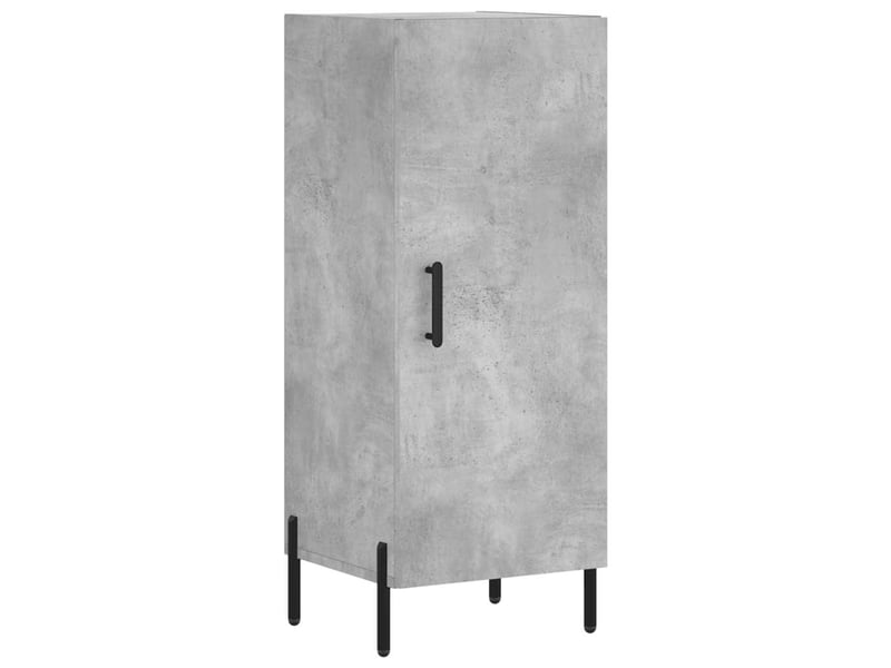  Buffet haut - bahut - meuble de rangement gris béton 34,5x34x180 cm bois d'ingénierie  - Conforama E