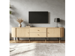Meuble tv coloris naturel 180 cm MEUBLIV