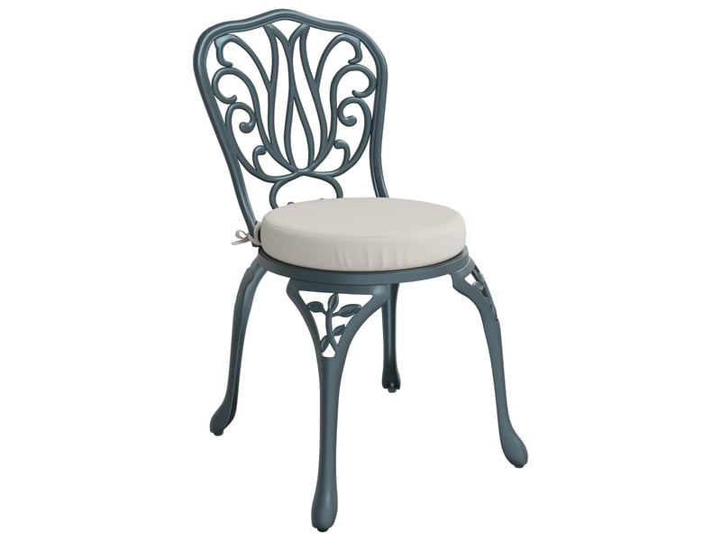 Lot de 4 coussins de siège, coussins d'assise soest 100 % polyester blanc cf60326 - Conforama C
