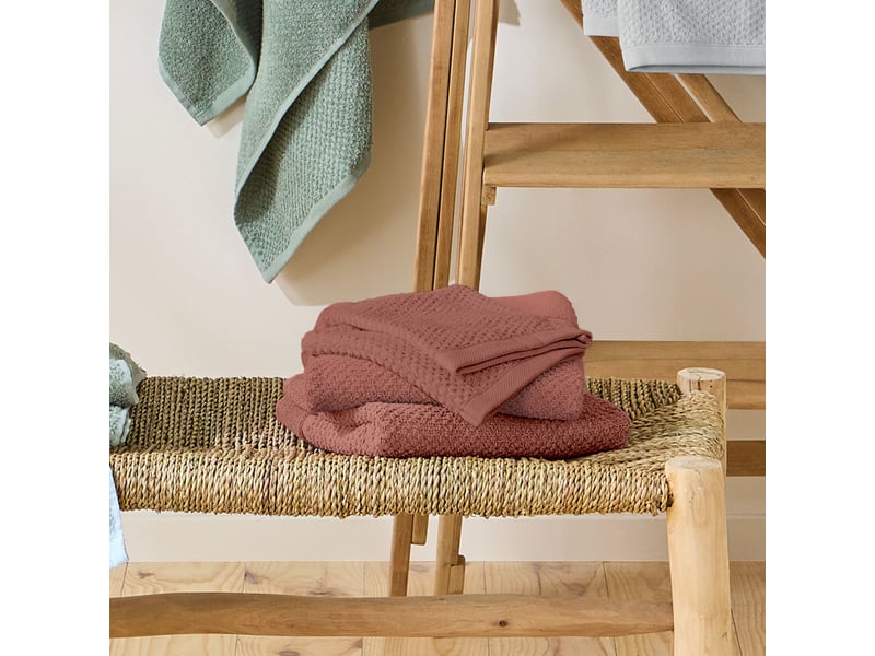  Lot 2 serviettes de bain et 2 gants de toilette  - Conforama B