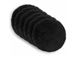 Lot de 2 coussins avec oreiller, coussins décoratifs heerlen noir fleece pv cf50520