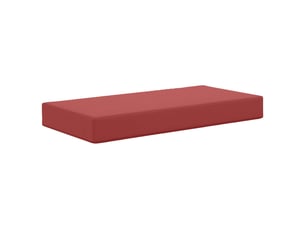 Coussin de siège, coussin d'assise d'extérieur 100 % polyester bordeaux cf55804
