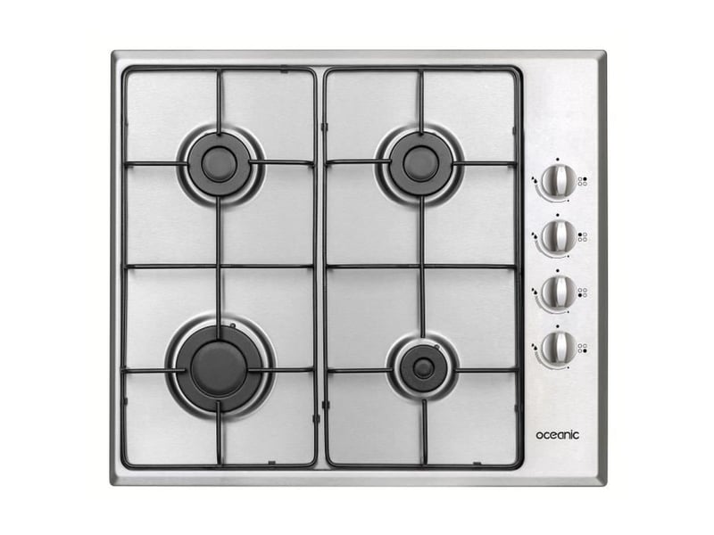 Plaque de cuisson - table a gaz table 4 foyers oceanic - gaz inox OCEATG4S1 - Conforama A