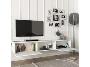 Meuble tv coloris blanc 180 cm Paltamo
