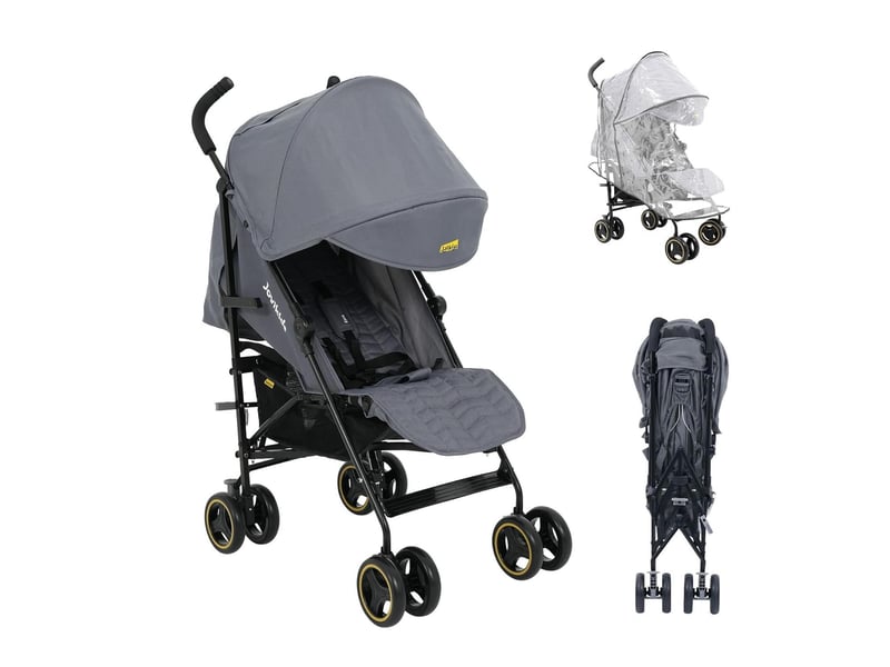 Jovikids poussette pliable 51x81x104,5 cm inclinable grise - Conforama A