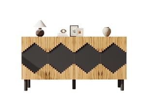 Buffet 2 porte(s)   DZMDIP  - 140 cm coloris noir 