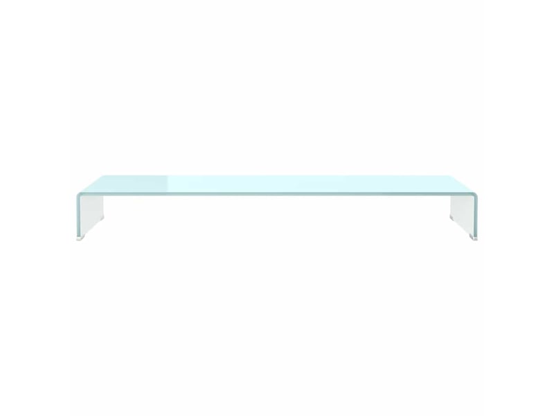  Meuble tv - banc tv - meuble de rangementsupport pour moniteur 110x30x13 cm verre vert  - Conforama C