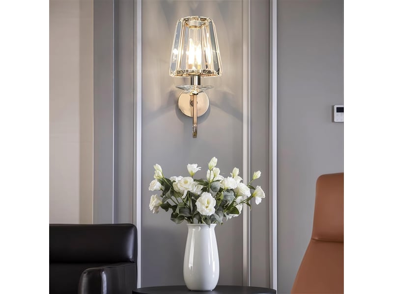  Lampe murale led cristal trapézoïdal lumières de nuit moderne simplicité créativité  - Conforama C