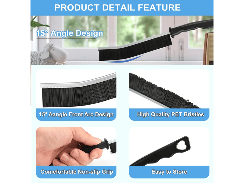  Ensemble de brosses de nettoyage pour recoins, adapté aux cuisines, salles de bains, coins, joints de carrelage, éviers, etc., 11 pièces.  - Conforama B