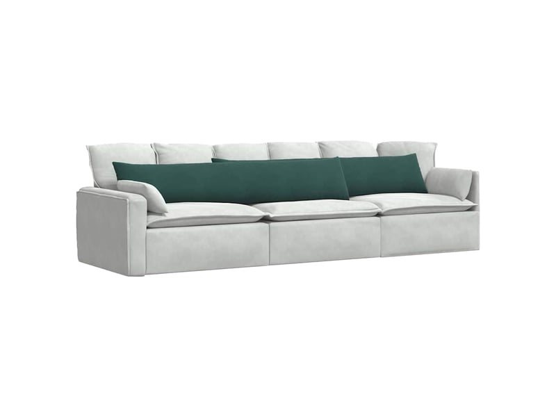  Lot de 2 coussins de canapé, coussins décoratifs vert foncé 200 x 40 cm cf59181  - Conforama C