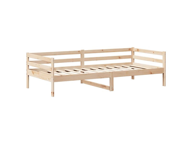 Lit simple- lit adulte - lit de jour avec toit sans matelas 80x200 cm bois massif - Conforama D