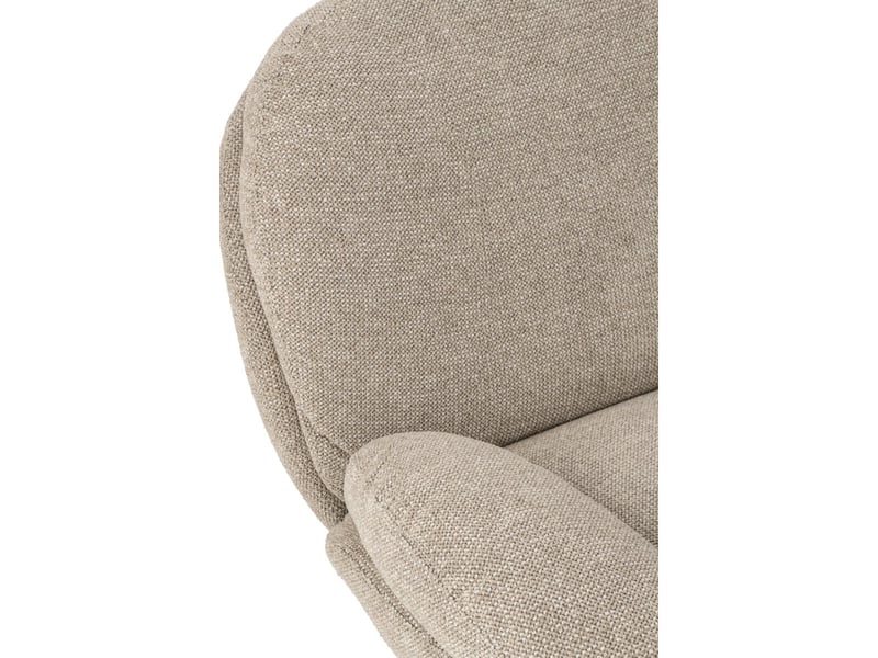  Fauteuil avec pouf repose-pieds helle 88cm beige  - Conforama E