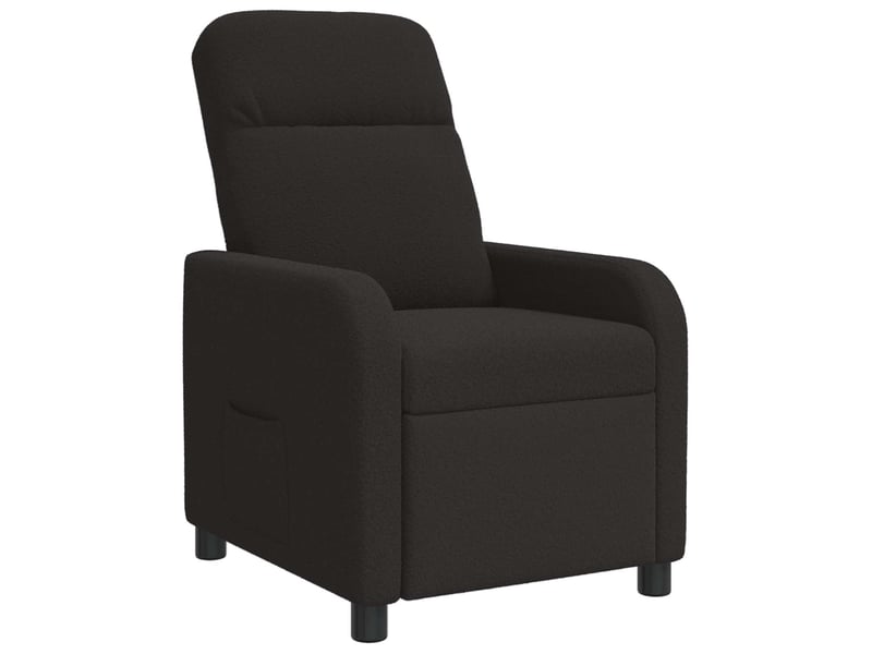 Vidaxl fauteuil inclinable noir bouclé - Conforama D