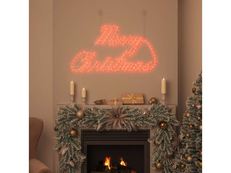 Panneau de noël 216 led rouge 99 x 55 x 13 cm fer  - Conforama C