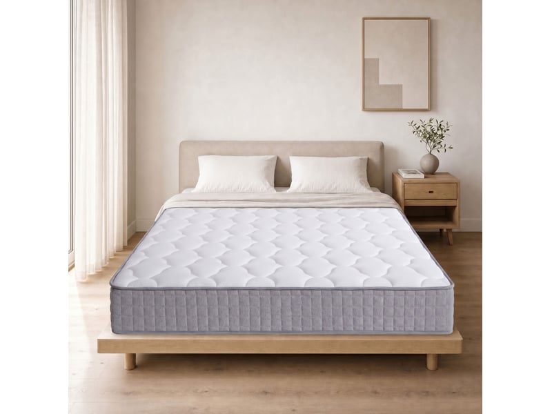  Matelas à ressorts ensachés 7 zones h3 140x190x25 cm, blanc  - Conforama B