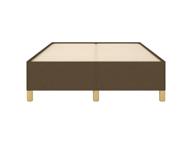  Lit double- lit adulte -  cadre de lit sans matelas marron foncé 120x190 cm tissu  - Conforama C