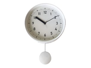 Horloge pendule 25x37cm blanc