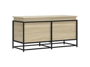 Boîte de rangement, coffre de rangement avec couvercle chêne sonoma bois ingénierie shl784