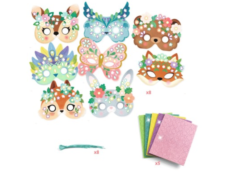  Kit creatif 8 masques - animaux de la foret - djeco DJ07936 - Conforama B