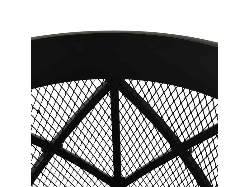 Brasero exterieur, foyer camping rustique avec tisonnier φ42x54 cm acier - Conforama E