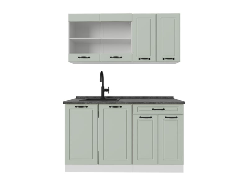  Vicco cuisine, mint campagneblanc, 140cm sans plan de travail  - Conforama A