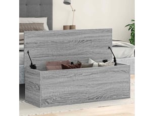 Boîte de rangement, coffre de rangement sonoma gris 102x35x35 cm bois d'ingénierie