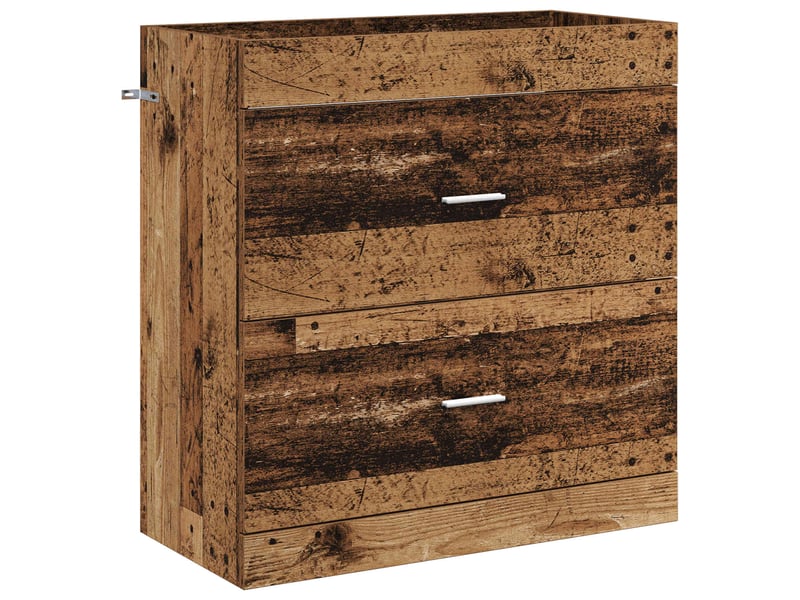  Meuble sous lavabo de salle de bain, commode bois ancien shl2860  - Conforama A