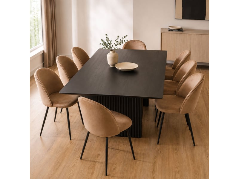  Chaise achito, 8 chaises, beige Achitop - Conforama B