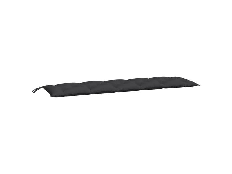  Coussin de banc de jardin, coussin d'assise noir 180x50x7 cm tissu oxford cf52779  - Conforama A