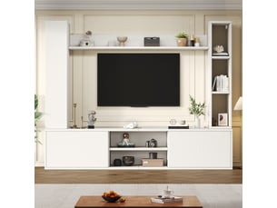 Meuble tv coloris blanc 180 cm <strong></strong> <strong></strong>