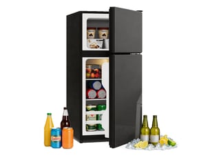 Refrigerateur 2 portes (congél en haut) froid Statique <strong>ELVMI</strong> - largeur 42.5 cm x hauteur 87.5 cm