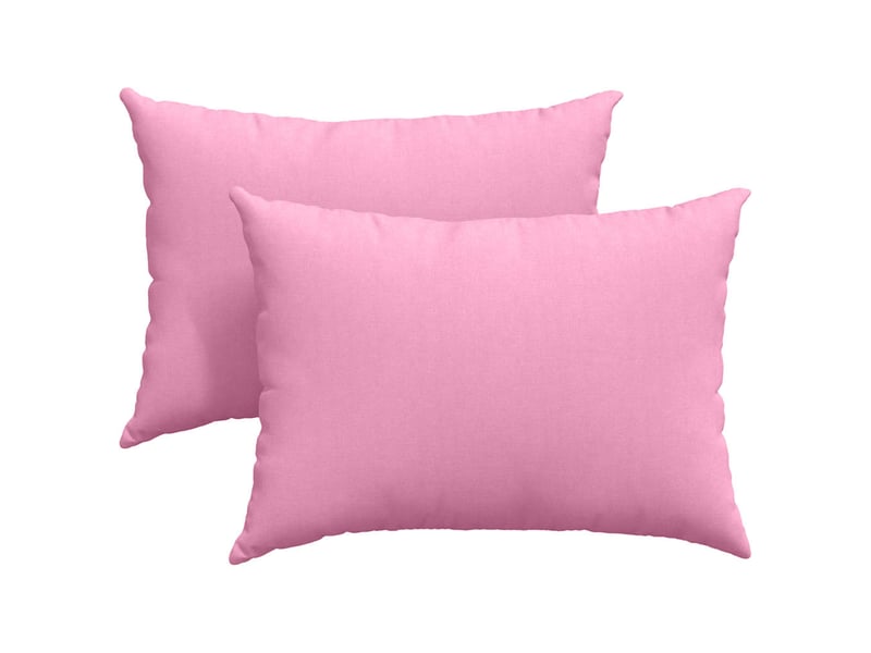  Lot de 2 coussins de canapé, coussins décoratifs tissu rose 70 x 50 cm cf58936  - Conforama A