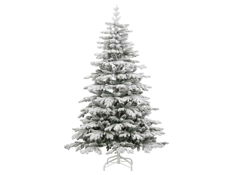  Sapin de noël, arbre de noël artificiel à branches articulées blanc 210 cm shl9310  - Conforama E
