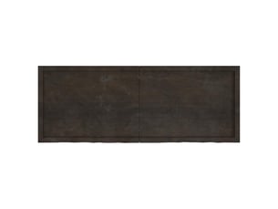Étagère flottante, etagère murale, étagère suspendue marron foncé bois chêne massif traité cf42404