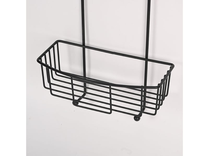  Panier de douche suspendu à 2 niveaux – résistant à la rouille, noir  - Conforama D